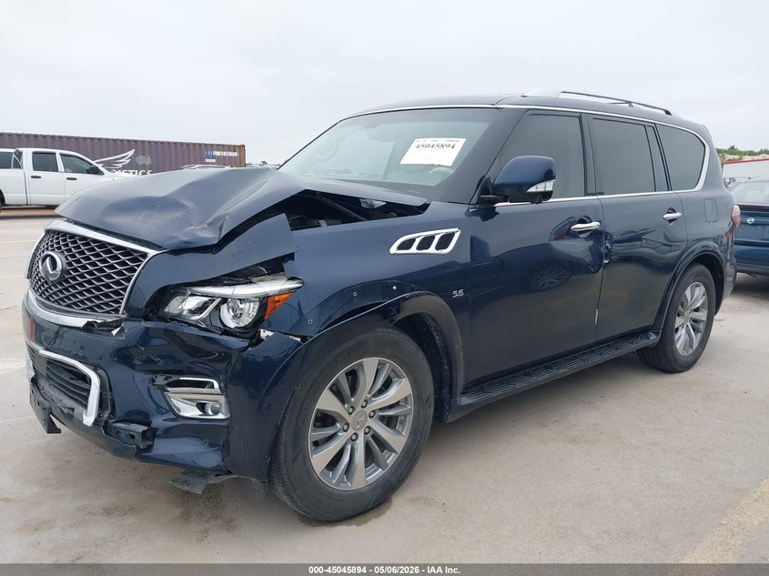 2015 Infiniti Qx80 VIN JN8AZ2NF8F9571442 IAAI salvage auction — FRONT END, Original (Texas), sold $2,900 on 2026-07-30 (photo 2)