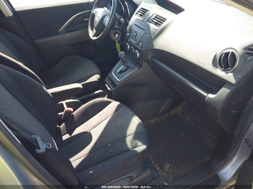 2012 Mazda 5 VIN JM1CW2BL1C0126810 IAAI salvage auction — LEFT SIDE, Clear (Indiana), sold $550 on 2026-07-28 (photo 5)