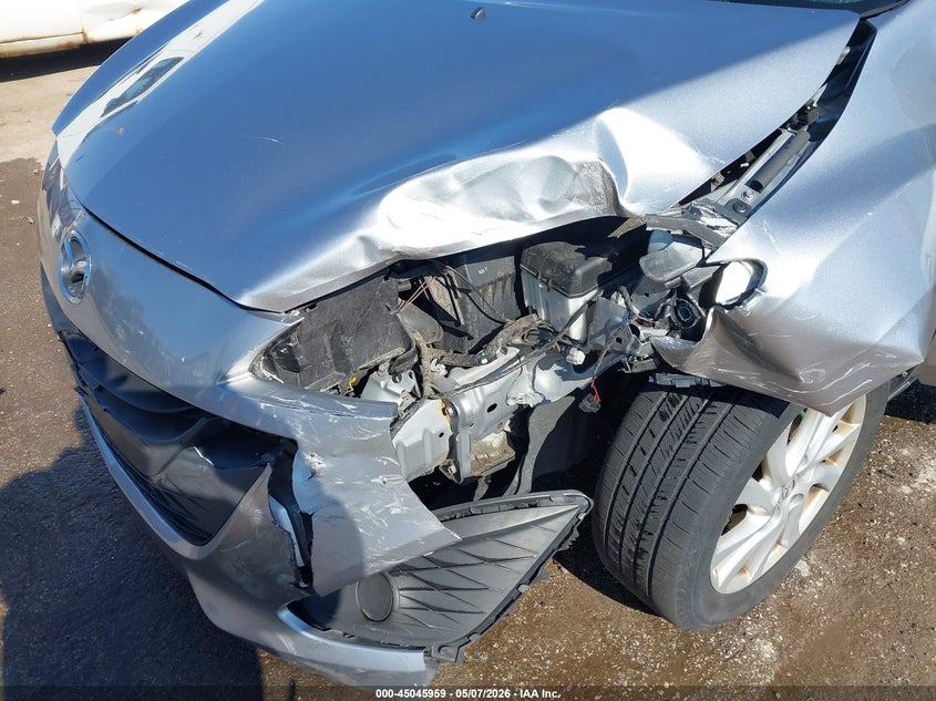 2012 Mazda 5 VIN JM1CW2BL1C0126810 IAAI salvage auction — LEFT SIDE, Clear (Indiana), sold $550 on 2026-07-28 (photo 6)