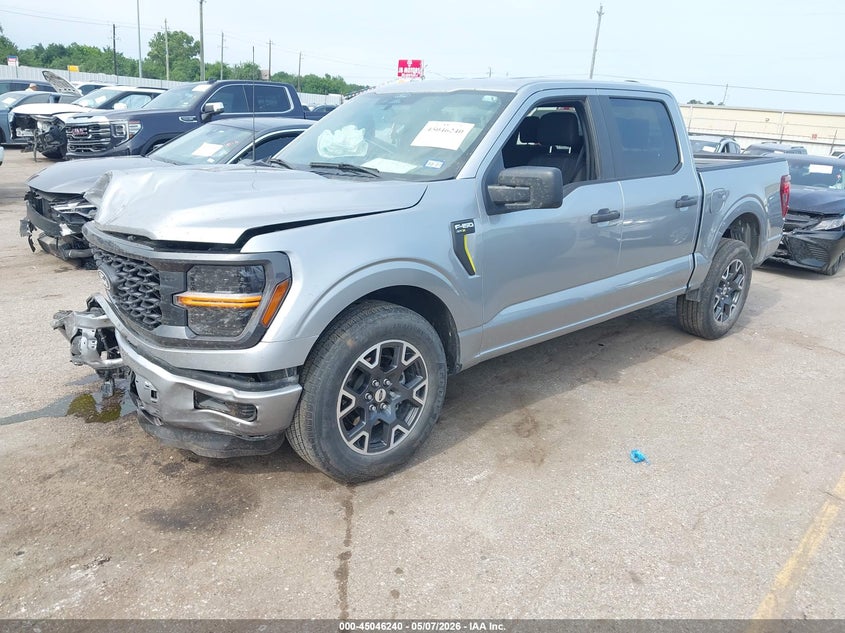 2024 Ford F-150 VIN 1FTEW2KP0RKE81721 IAAI salvage auction — RIGHT FRONT, Original (Texas), sold $7,200 on 2026-08-01 (photo 2)