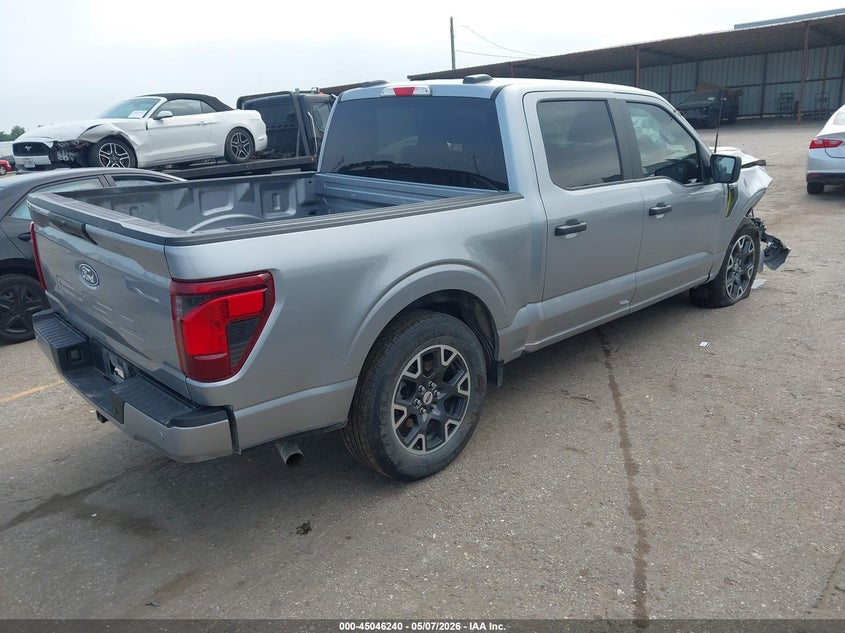 2024 Ford F-150 VIN 1FTEW2KP0RKE81721 IAAI salvage auction — RIGHT FRONT, Original (Texas), sold $7,200 on 2026-08-01 (photo 4)