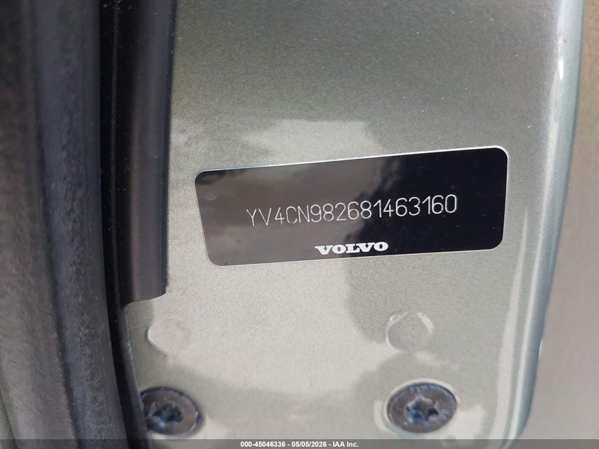 2008 Volvo Xc90 VIN YV4CN982681463160 IAAI salvage auction — FRONT END, Repossession Paperwork (Georgia), sold $325 on 2026-07-15 (photo 9)