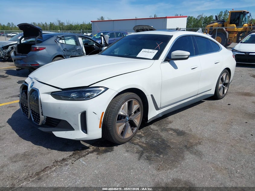 2024 BMW I4 VIN WBY43AW0XRFT31019 IAAI salvage auction — RIGHT FRONT, Rebuildable (Florida), sold $13,800 on 2026-07-20 (photo 2)