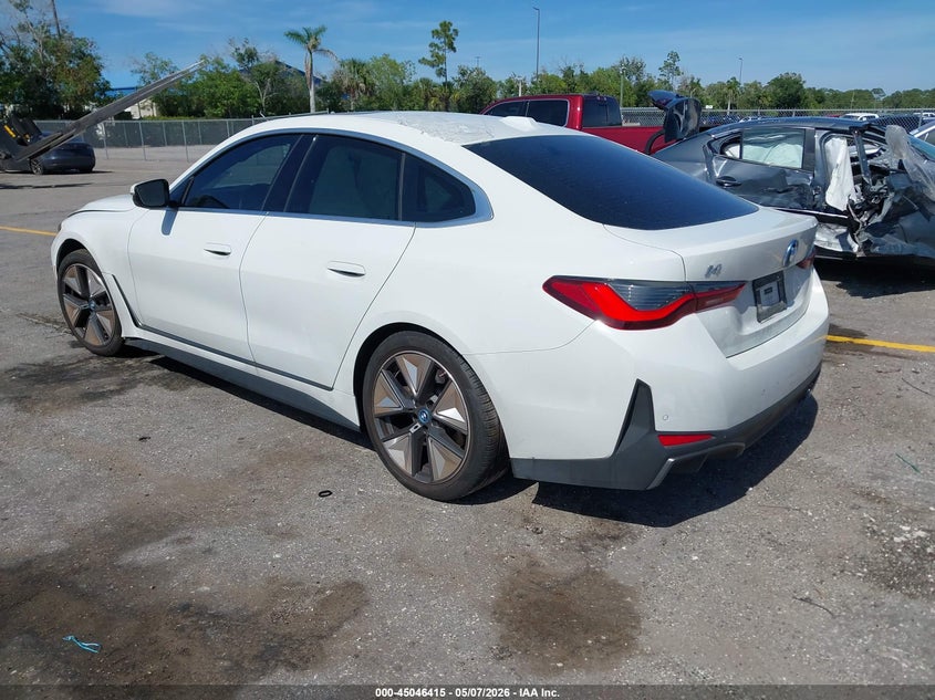2024 BMW I4 VIN WBY43AW0XRFT31019 IAAI salvage auction — RIGHT FRONT, Rebuildable (Florida), sold $13,800 on 2026-07-20 (photo 3)