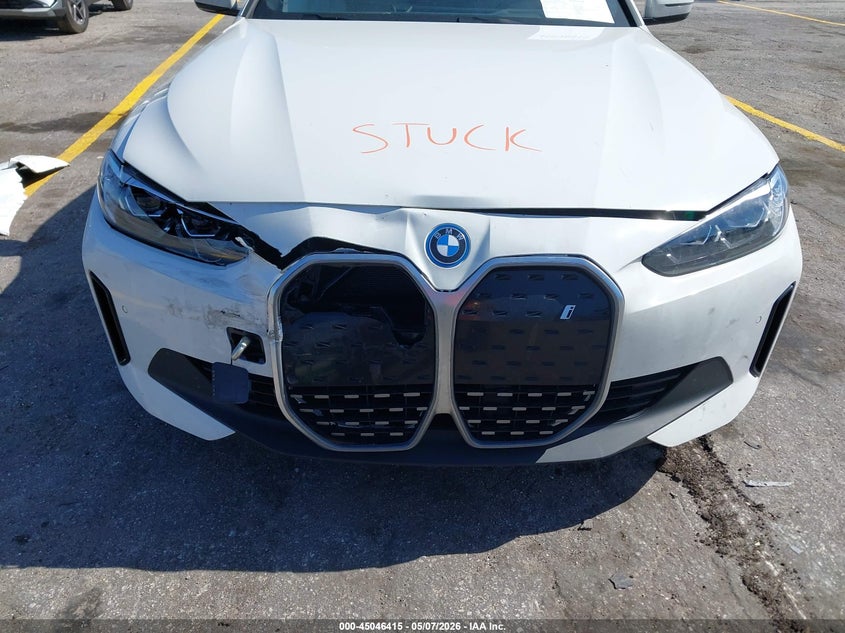 2024 BMW I4 VIN WBY43AW0XRFT31019 IAAI salvage auction — RIGHT FRONT, Rebuildable (Florida), sold $13,800 on 2026-07-20 (photo 6)