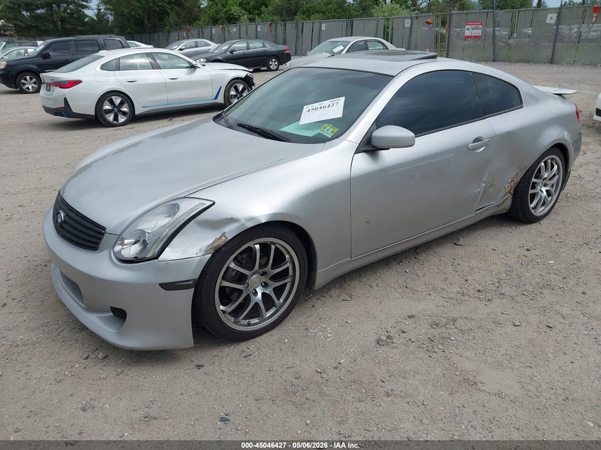 2003 Infiniti G35 VIN JNKCV54E33M223291 IAAI salvage auction — LEFT SIDE, Salvage (New Jersey), sold $375 on 2026-08-01 (photo 2)
