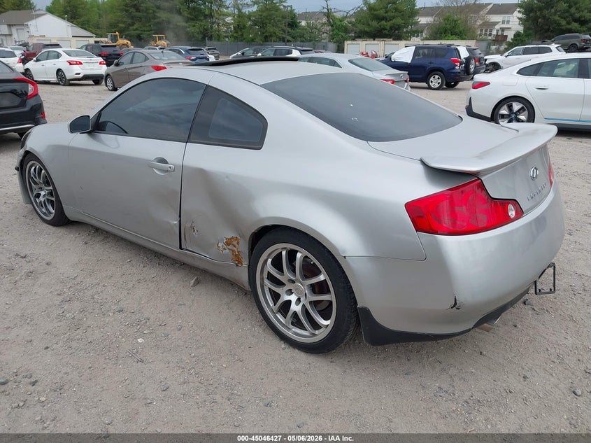 2003 Infiniti G35 VIN JNKCV54E33M223291 IAAI salvage auction — LEFT SIDE, Salvage (New Jersey), sold $375 on 2026-08-01 (photo 3)