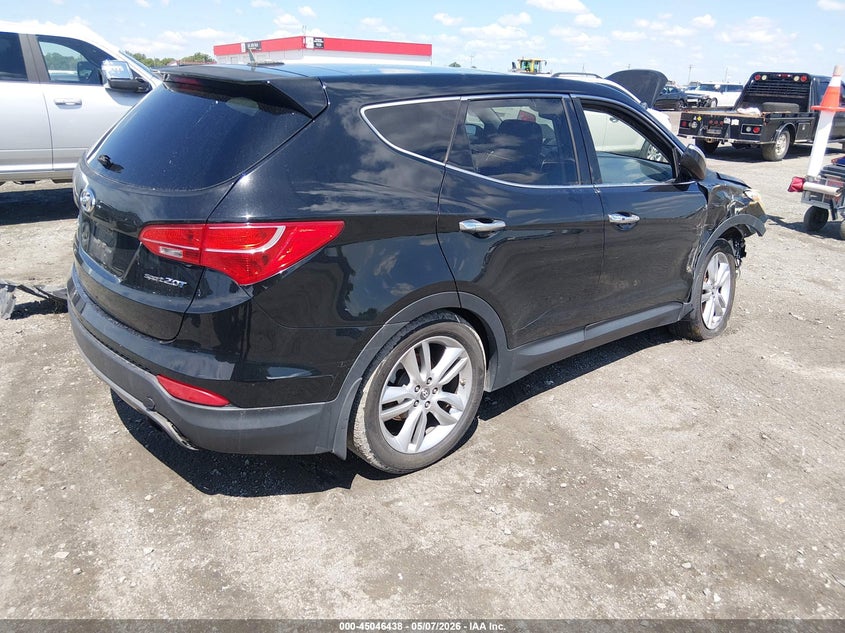 2013 Hyundai Santa fe VIN 5XYZW3LA2DG049809 IAAI salvage auction — RIGHT FRONT, Salvage (Arkansas), sold $1,350 on 2026-07-15 (photo 4)