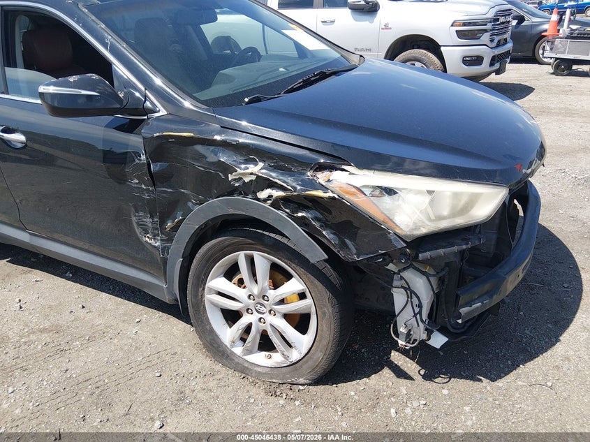 2013 Hyundai Santa fe VIN 5XYZW3LA2DG049809 IAAI salvage auction — RIGHT FRONT, Salvage (Arkansas), sold $1,350 on 2026-07-15 (photo 6)