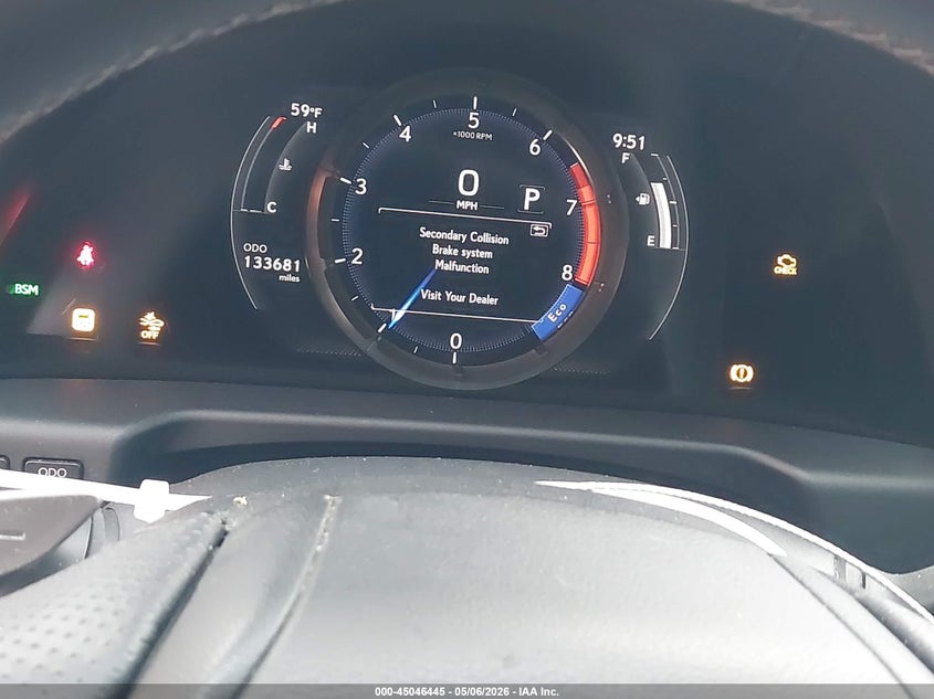 2019 Lexus ES VIN 58ABZ1B10KU042940 IAAI salvage auction — WATER/FLOOD, Salvage (Texas), sold $10,250 on 2026-07-29 (photo 7)