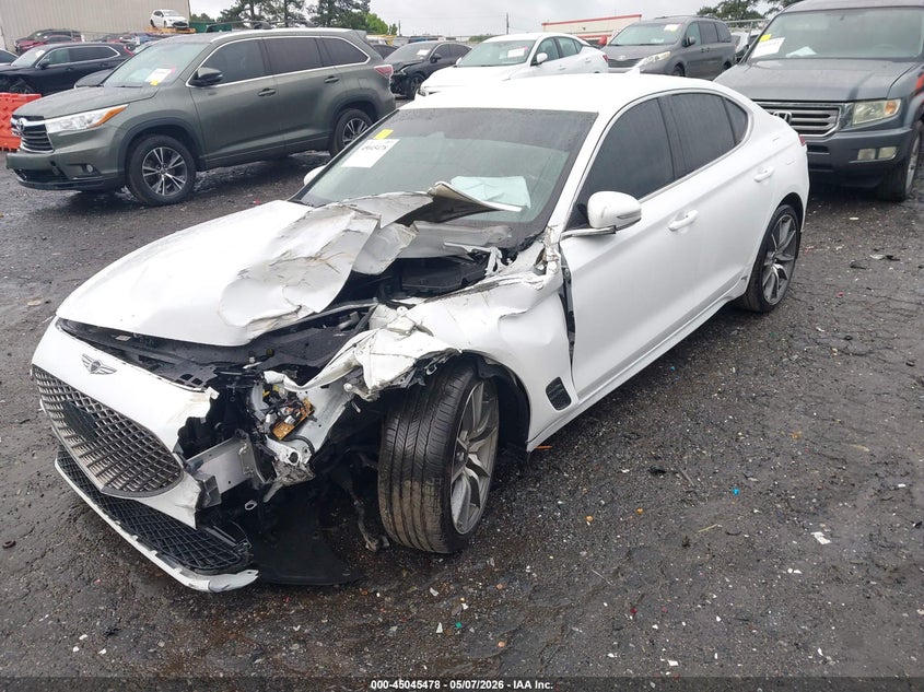 2025 Genesis G70 VIN KMTG34SC7SU147742 IAAI salvage auction — FRONT END, Salvage (Georgia), sold $7,000 on 2026-07-29 (photo 6)