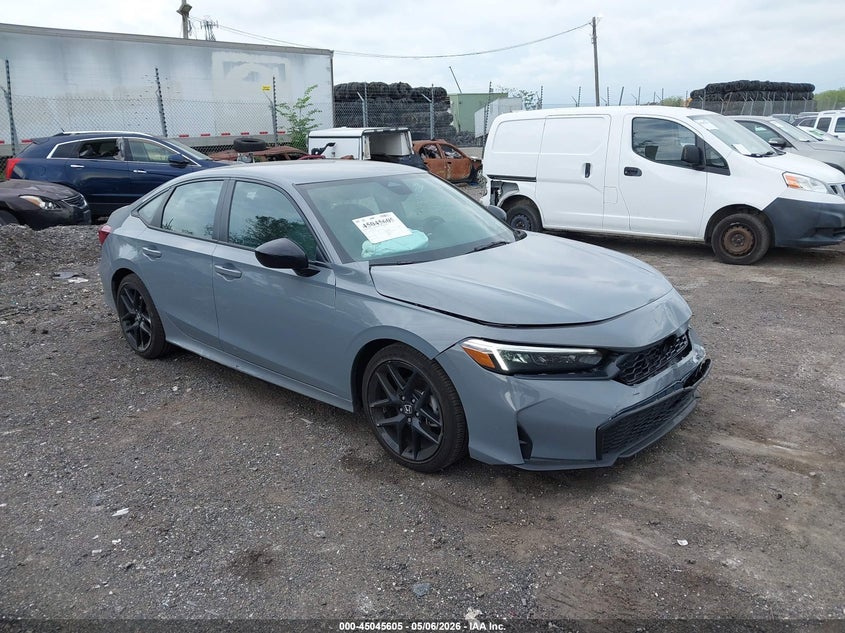 2026 Honda Civic VIN 2HGFE2F54TH532962 IAAI salvage auction — FRONT END, Salvage (Pennsylvania), sold $6,600 on 2026-07-10 (photo 1)