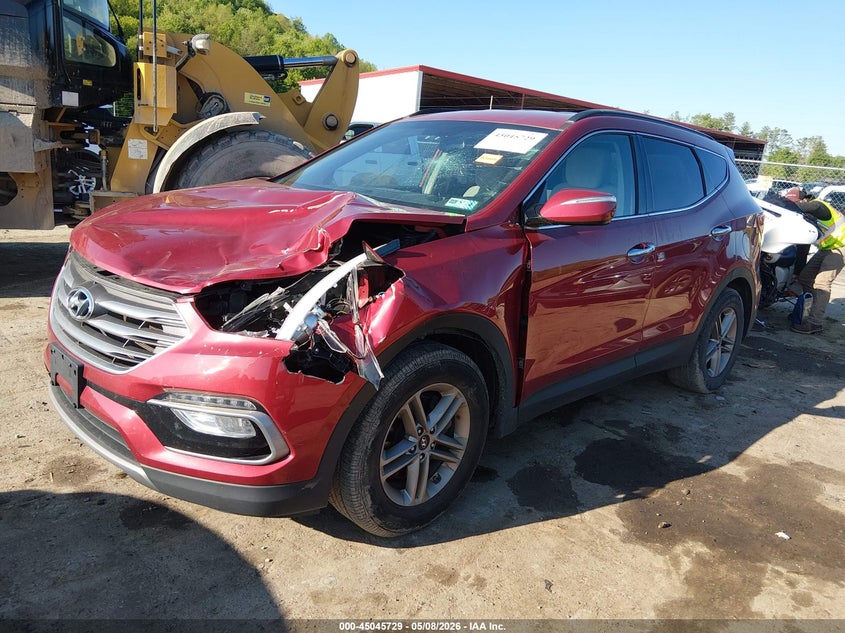 2018 Hyundai Santa fe VIN 5XYZUDLB3JG507826 IAAI salvage auction — FRONT END, Salvage (West Virginia), sold $1,950 on 2026-07-22 (photo 2)