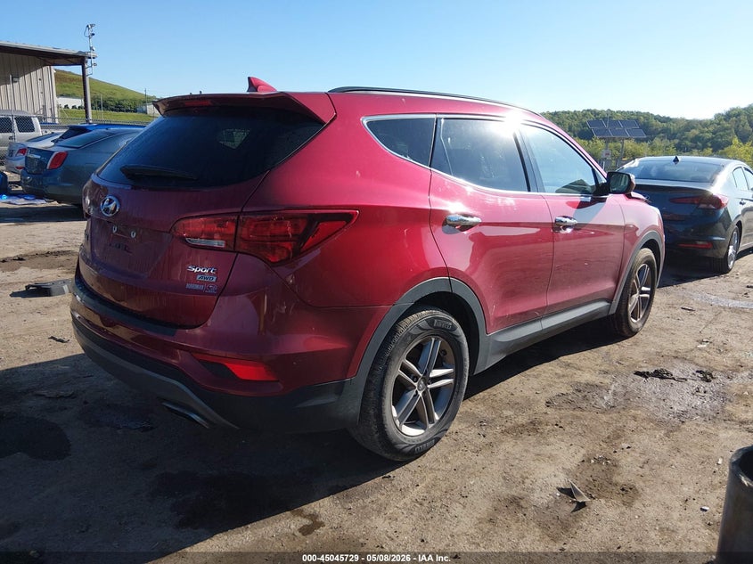 2018 Hyundai Santa fe VIN 5XYZUDLB3JG507826 IAAI salvage auction — FRONT END, Salvage (West Virginia), sold $1,950 on 2026-07-22 (photo 4)