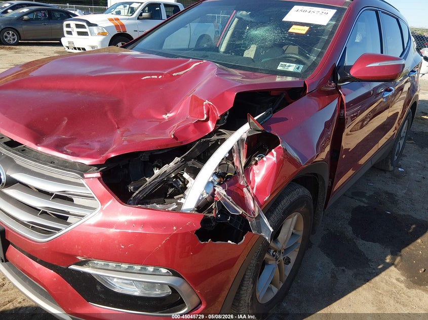 2018 Hyundai Santa fe VIN 5XYZUDLB3JG507826 IAAI salvage auction — FRONT END, Salvage (West Virginia), sold $1,950 on 2026-07-22 (photo 6)