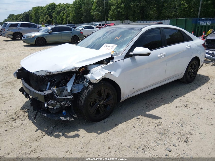 2021 Hyundai Elantra VIN 5NPLS4AG3MH046960 IAAI salvage auction — FRONT END, Salvage (Georgia), sold $2,200 on 2026-07-10 (photo 2)