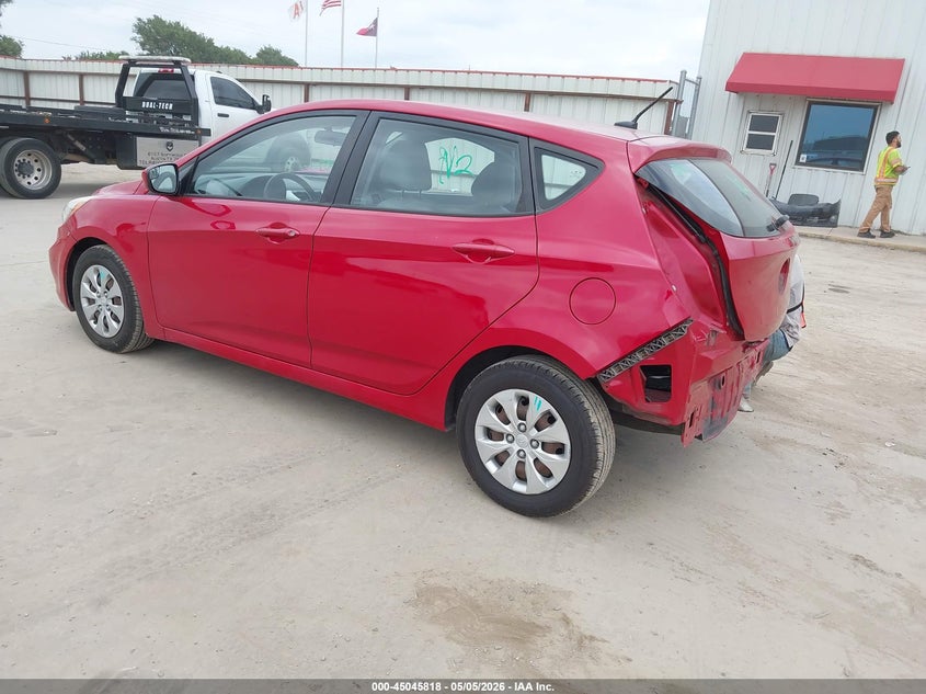 2016 Hyundai Accent VIN KMHCT5AE8GU256395 IAAI salvage auction — REAR END, Original (Texas), sold $825 on 2026-07-07 (photo 3)