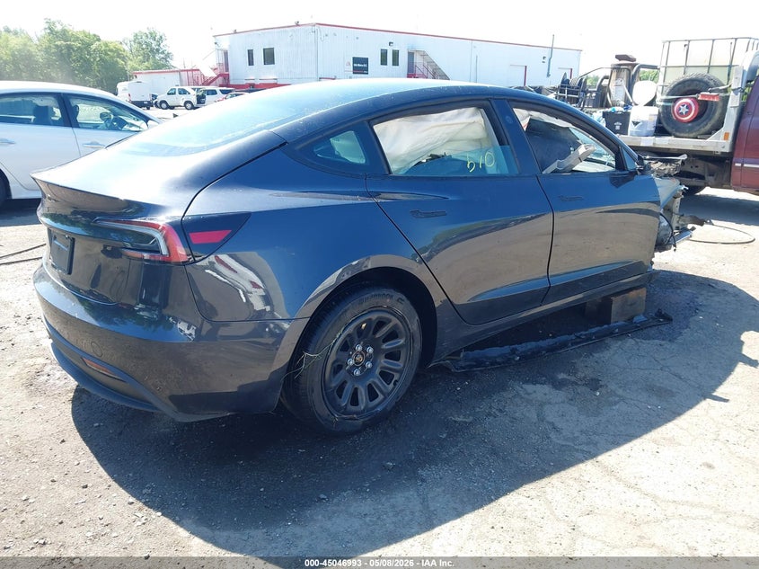 2026 Tesla Model 3 VIN 5YJ3E1EA2TF141812 IAAI salvage auction — FRONT END, Salvage - Greater Than 75% (Maryland), sold $3,150 on 2026-07-31 (photo 4)