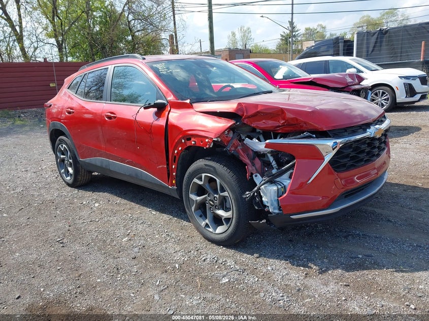 2024 Chevrolet Trax VIN KL77LHE22RC107395 IAAI salvage auction — FRONT END, Clear (Michigan), sold $6,900 on 2026-08-02 (photo 1)
