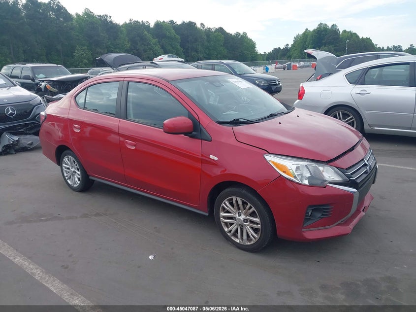 2023 Mitsubishi Mirage VIN ML32FUFJ5PHF02003 IAAI salvage auction — FRONT END, Salvage (Idaho), sold $425 on 2026-07-22 (photo 1)