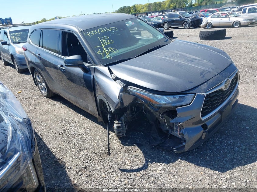 2020 Toyota Highlander VIN 5TDCZRBH8LS514531 IAAI salvage auction — FRONT END, Salvage Title, sold $7,600 on 2026-07-28 (photo 1)