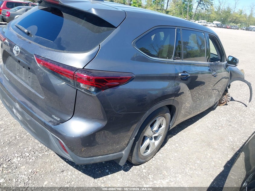 2020 Toyota Highlander VIN 5TDCZRBH8LS514531 IAAI salvage auction — FRONT END, Salvage Title, sold $7,600 on 2026-07-28 (photo 4)