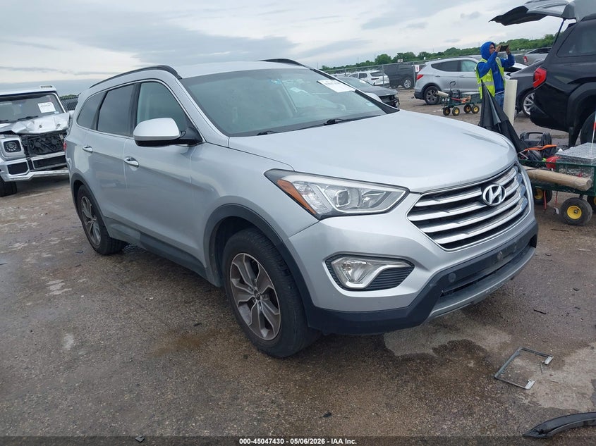 2016 Hyundai Santa fe VIN KM8SM4HF4GU143593 IAAI salvage auction — LEFT REAR, Salvage (Texas), sold $1,425 on 2026-07-14 (photo 1)
