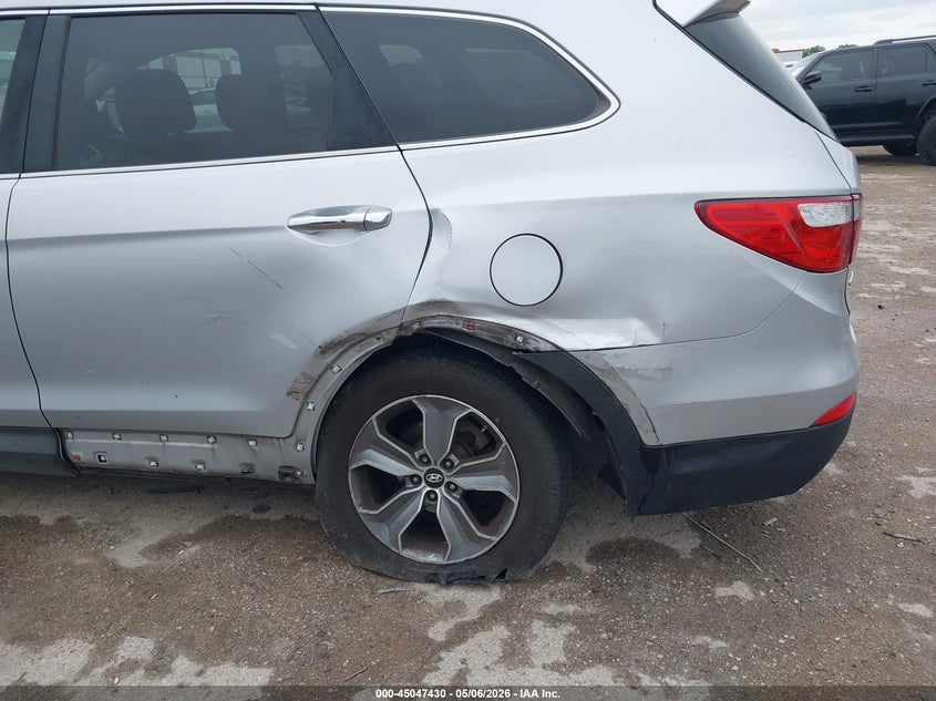 2016 Hyundai Santa fe VIN KM8SM4HF4GU143593 IAAI salvage auction — LEFT REAR, Salvage (Texas), sold $1,425 on 2026-07-14 (photo 6)