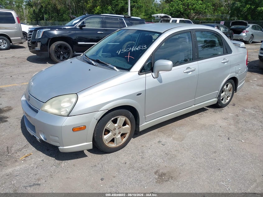 2002 Suzuki Aerio VIN JS2RA41S525108637 IAAI salvage auction — REAR END, Rebuildable (Florida), sold $225 on 2026-07-20 (photo 2)