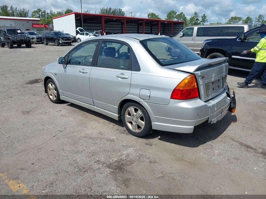 2002 Suzuki Aerio VIN JS2RA41S525108637 IAAI salvage auction — REAR END, Rebuildable (Florida), sold $225 on 2026-07-20 (photo 3)