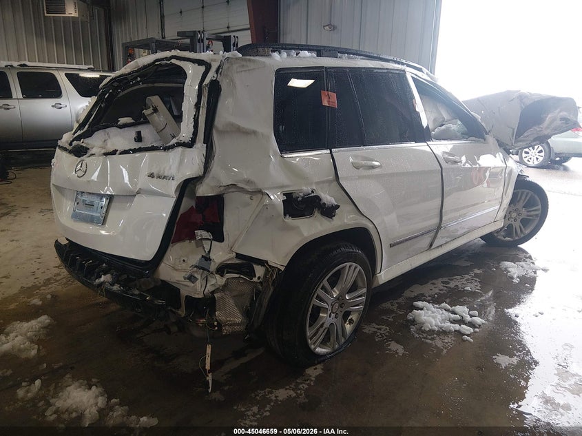 2014 Mercedes-benz Glk-klasse VIN WDCGG8JB5EG309724 IAAI salvage auction — BIO HAZARD, Non-Repairable (Colorado), sold $25 on 2026-07-28 (photo 4)