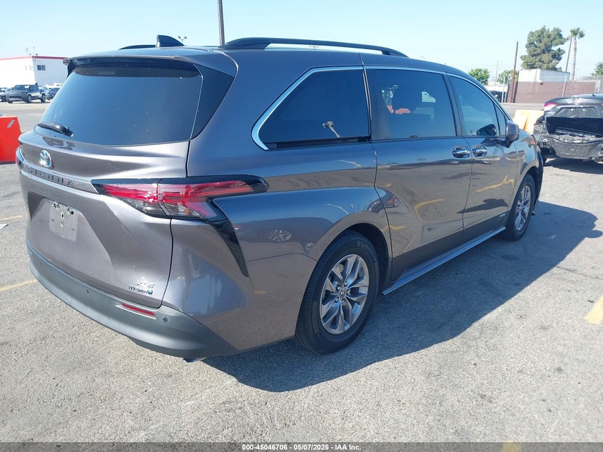 2021 Toyota Sienna VIN 5TDJRKEC7MS033380 IAAI salvage auction — FRONT END, Salvage (Arkansas), sold $13,550 on 2026-07-20 (photo 4)
