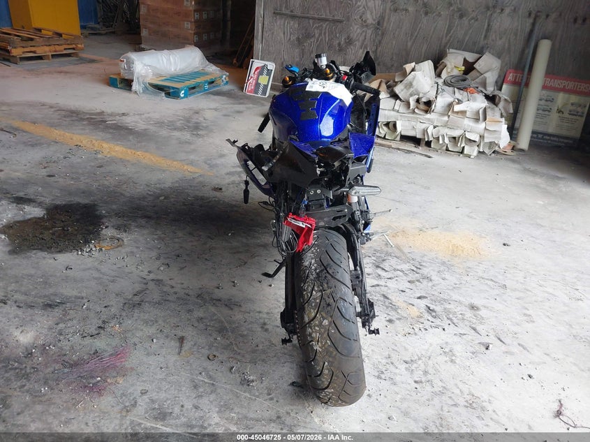 2025 Yamaha Yzf VIN JYARM38E1SA019484 IAAI salvage auction — LEFT SIDE, Certificate Of Destruction (Florida), sold $1,650 on 2026-07-29 (photo 6)