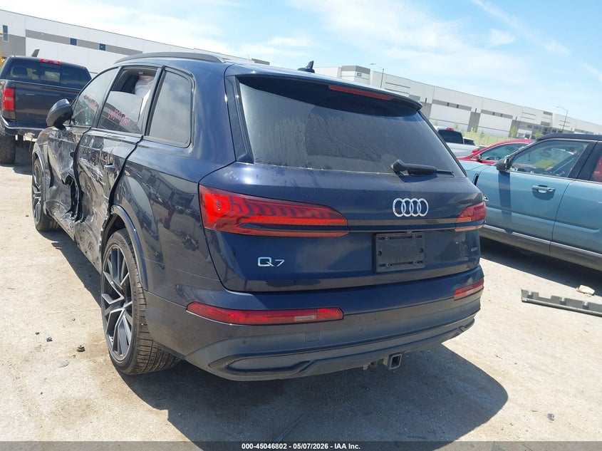 2022 Audi Q7 VIN WA1VXBF7XND008005 IAAI salvage auction — LEFT SIDE, Salvage Title, sold $17,700 on 2026-07-21 (photo 3)