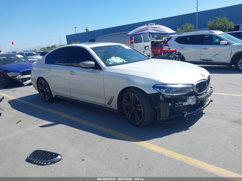 2018 BMW 5er VIN WBAJB9C56JB286983 IAAI salvage auction — FRONT END, Salvage (California), sold $12,275 on 2026-07-13 (photo 1)