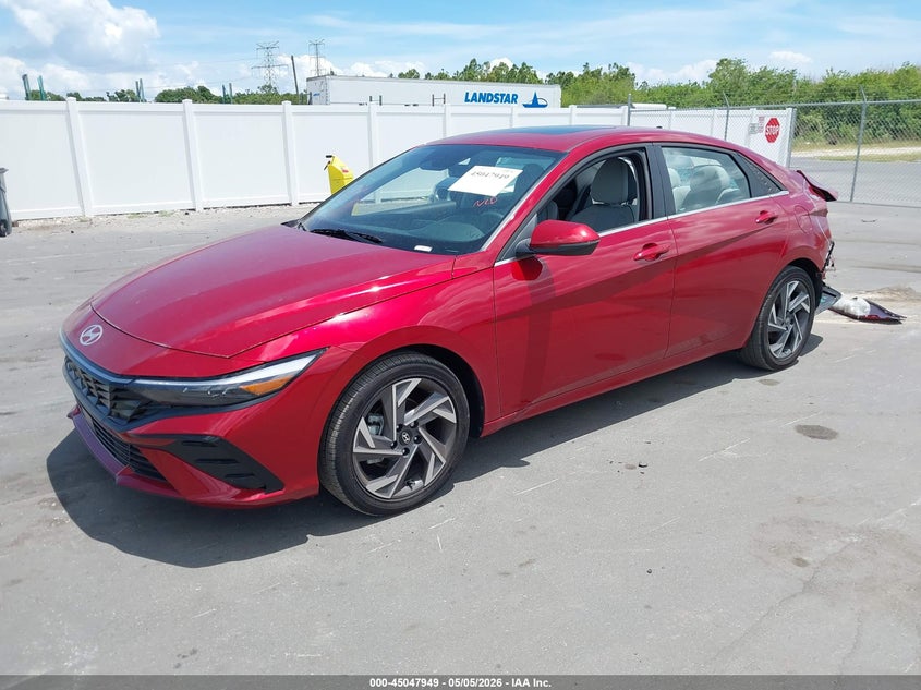 2025 Hyundai Elantra VIN KMHLP4DG4SU065285 IAAI salvage auction — REAR END, Rebuildable (Florida), sold $8,100 on 2026-07-29 (photo 2)