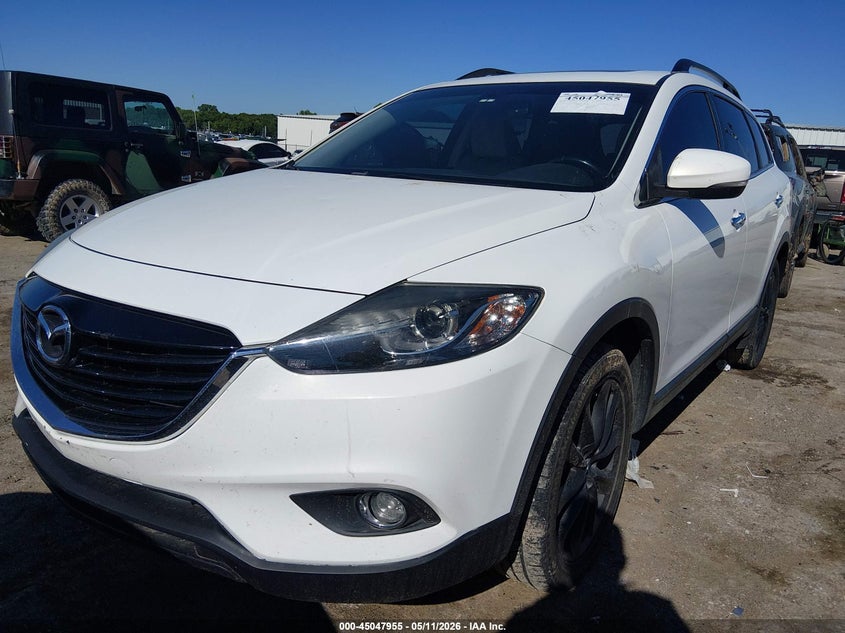 2014 Mazda Cx-9 VIN JM3TB3DA6E0438810 IAAI salvage auction — HAIL, Clear (Oklahoma), sold $4,750 on 2026-07-22 (photo 2)