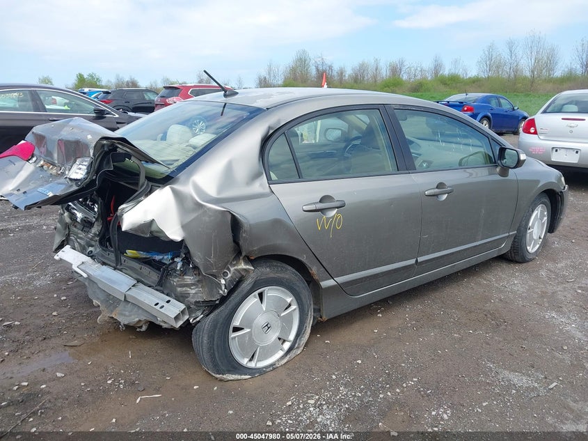 2008 Honda Civic VIN JHMFA36278S031214 IAAI salvage auction — REAR END, Salvage (Idaho), sold $375 on 2026-07-16 (photo 4)