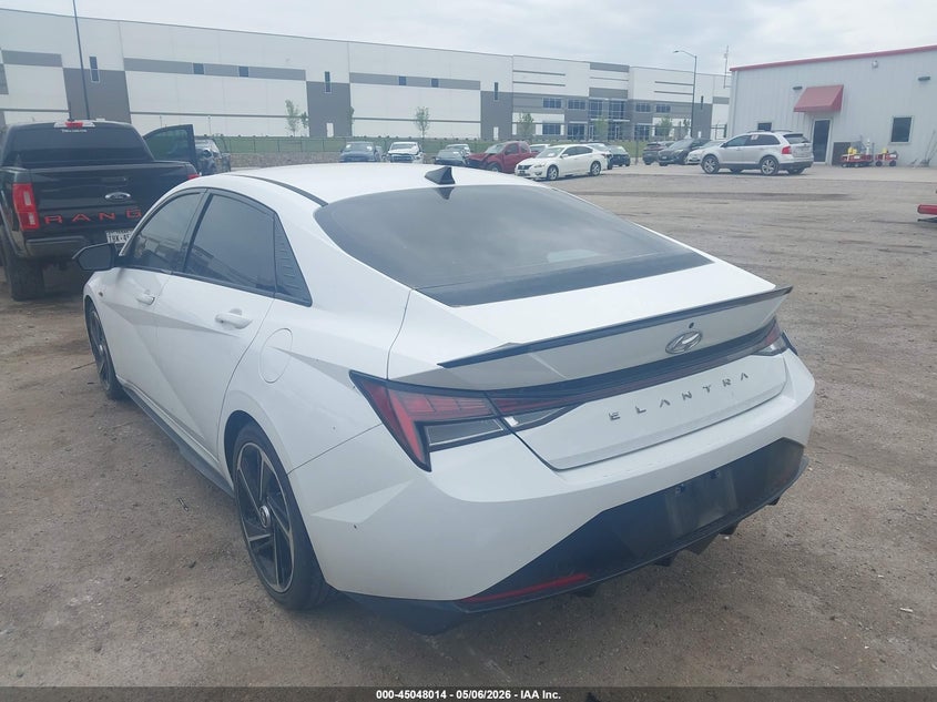 2022 Hyundai Elantra VIN KMHLR4AF8NU325505 IAAI salvage auction — RIGHT SIDE, Original (Texas), sold $6,950 on 2026-07-28 (photo 3)