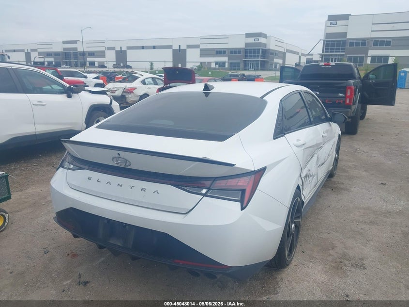 2022 Hyundai Elantra VIN KMHLR4AF8NU325505 IAAI salvage auction — RIGHT SIDE, Original (Texas), sold $6,950 on 2026-07-28 (photo 4)