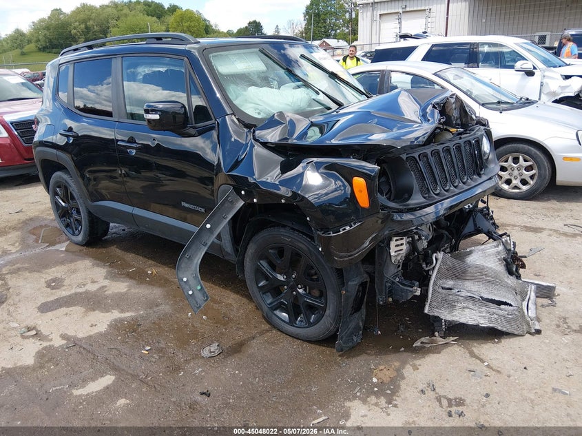 2017 Jeep Renegade VIN ZACCJBBB0HPG57164 IAAI salvage auction — FRONT END, Salvage (West Virginia), sold $575 on 2026-07-09 (photo 1)