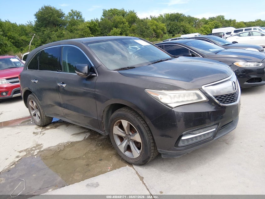 2016 Acura Mdx VIN 5FRYD4H28GB001637 IAAI salvage auction — NORMAL WEAR, Salvage (Texas), sold $3,025 on 2026-08-03 (photo 1)