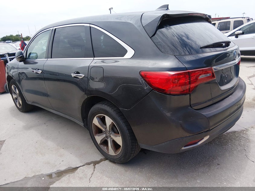 2016 Acura Mdx VIN 5FRYD4H28GB001637 IAAI salvage auction — NORMAL WEAR, Salvage (Texas), sold $3,025 on 2026-08-03 (photo 3)
