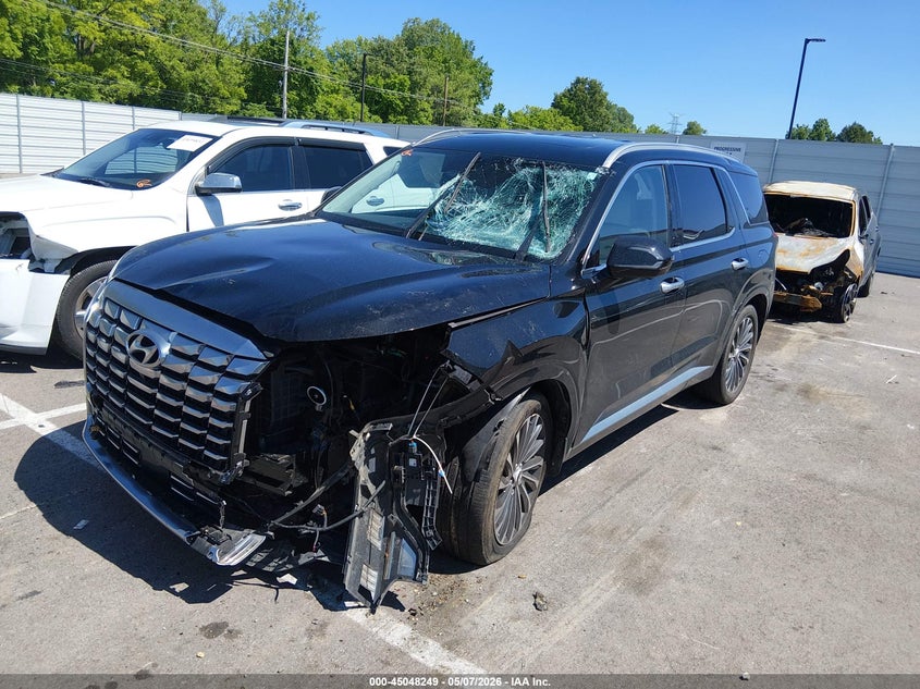 2023 Hyundai Palisade VIN KM8R74GE1PU639028 IAAI salvage auction — FRONT END, Salvage (Tennessee), sold $9,075 on 2026-07-28 (photo 2)