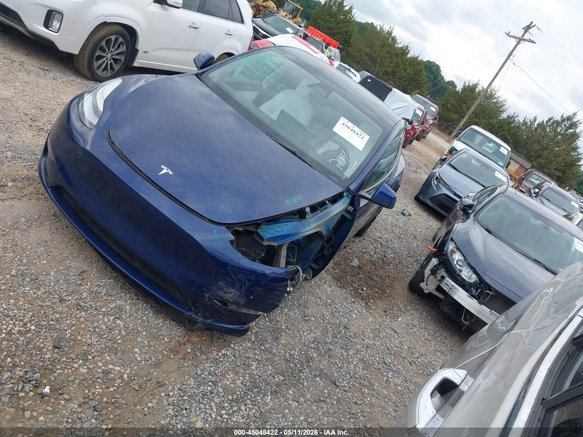 2022 Tesla Model y VIN 7SAYGDEE6NF310420 IAAI salvage auction — FRONT END, Salvage (North Carolina), sold $11,600 on 2026-07-16 (photo 2)