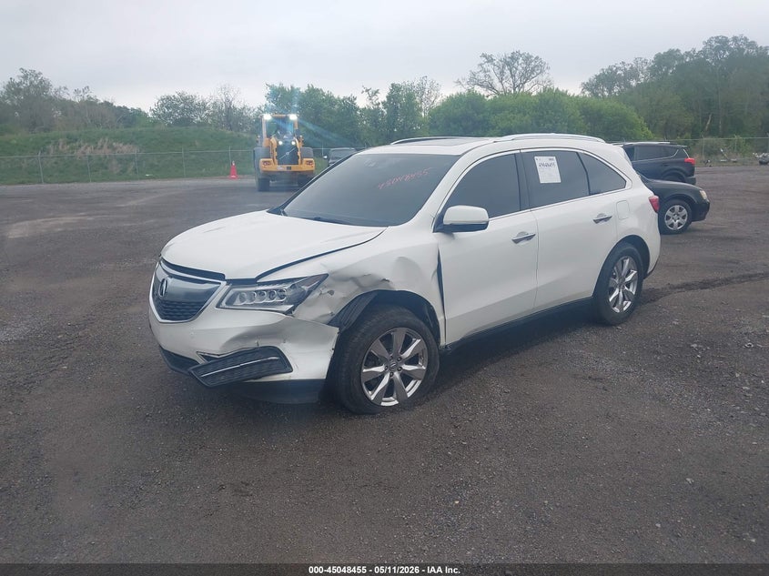 2016 Acura Mdx VIN 5FRYD4H94GB059774 IAAI salvage auction — LEFT FRONT, Salvage - Greater Than 75% (Maryland), sold $2,250 on 2026-07-29 (photo 2)