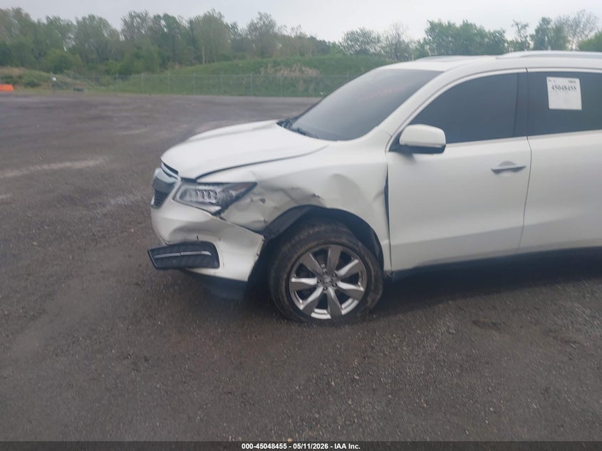 2016 Acura Mdx VIN 5FRYD4H94GB059774 IAAI salvage auction — LEFT FRONT, Salvage - Greater Than 75% (Maryland), sold $2,250 on 2026-07-29 (photo 6)
