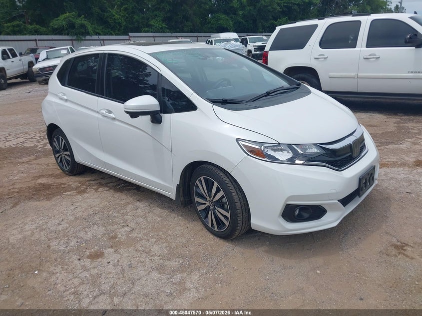 2019 Honda Fit VIN 3HGGK5H85KM715745 IAAI salvage auction — REAR END, Original (Texas), sold $4,450 on 2026-07-05 (photo 1)