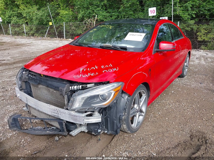 2014 Mercedes-benz Cla-klasse VIN WDDSJ4EB8EN040141 IAAI salvage auction — FRONT END, Salvage (Indiana), sold $1,325 on 2026-07-15 (photo 2)