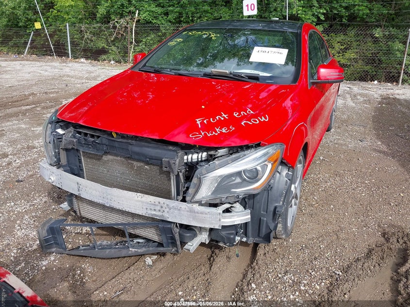 2014 Mercedes-benz Cla-klasse VIN WDDSJ4EB8EN040141 IAAI salvage auction — FRONT END, Salvage (Indiana), sold $1,325 on 2026-07-15 (photo 6)
